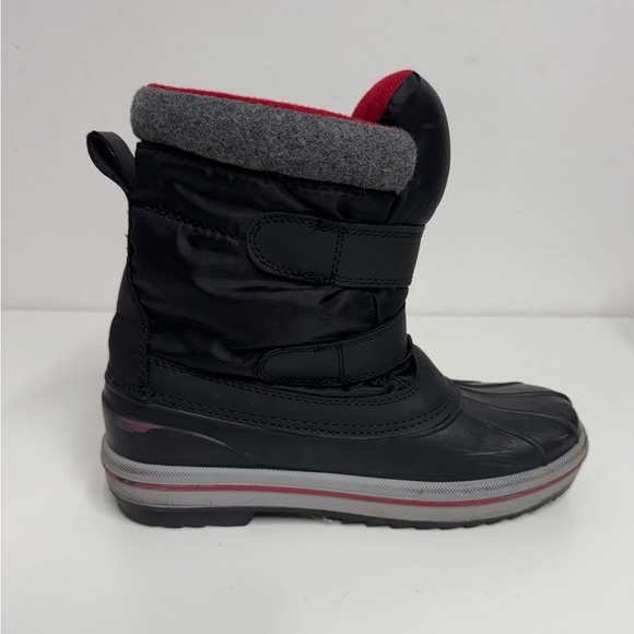 Thermolite Kids Snow Boots Black Size 5 - Picture 3 of 11